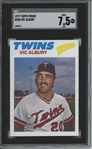 1977 Topps #536 Vic Albury 9 card progressive proof.